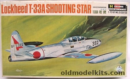Hasegawa 1/72 Lockheed T-33A Shooting Star - JSDF, JS038-100 plastic model kit